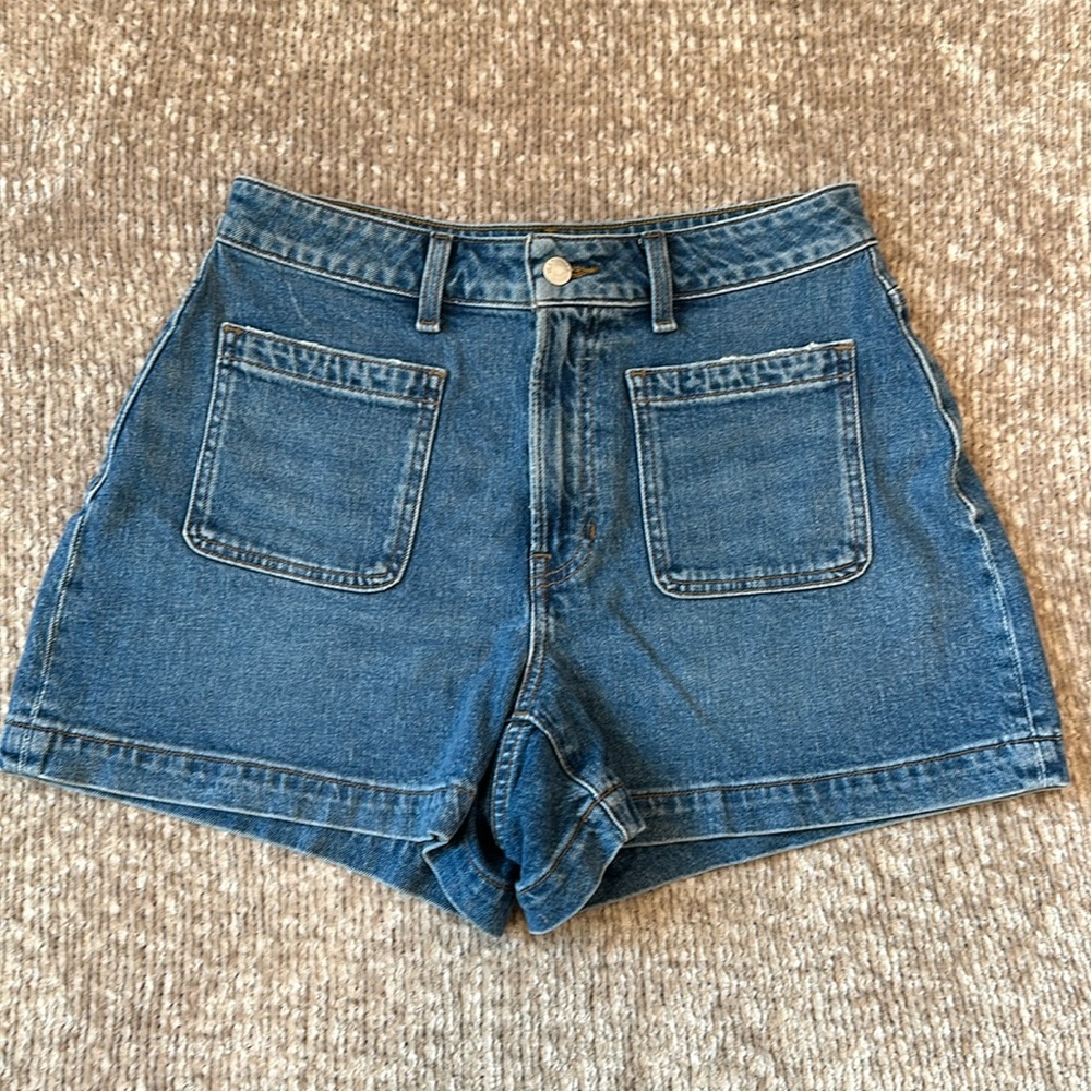Madewell The Curvy Emmett Short in Earlwood Wash: Patch Pocket Edition